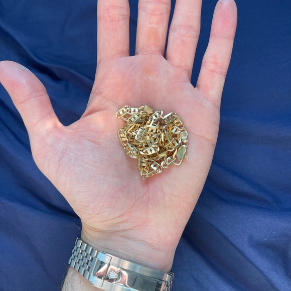 14k Gold Mariner / Gucci Chain - Picture 2 of 4